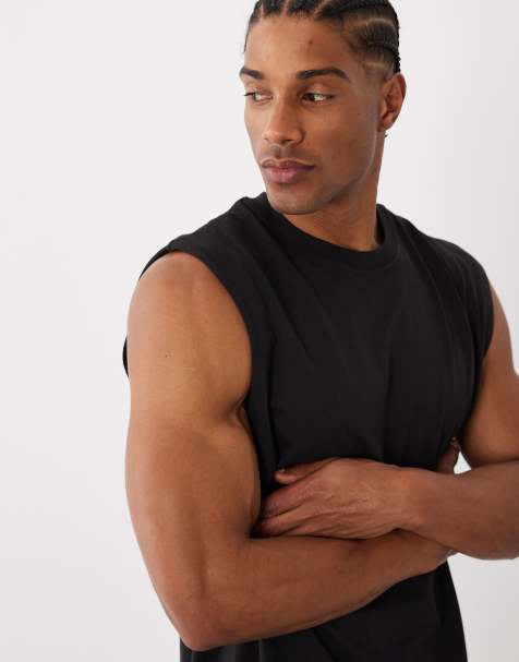 Jack & Jones oversized vest in black - view 1