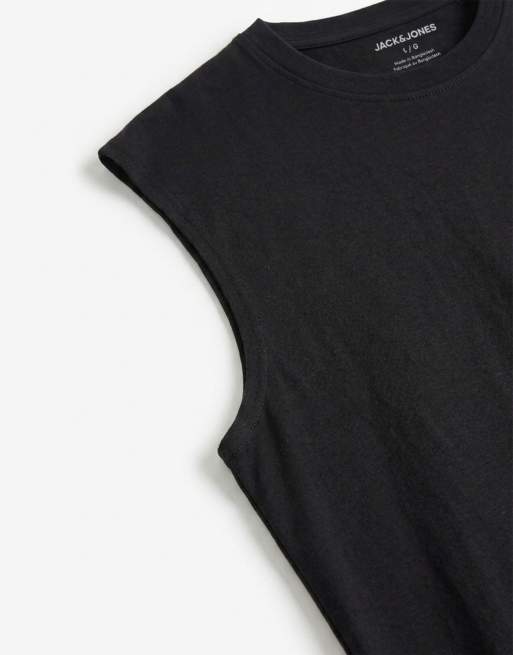 Jack & Jones oversized vest in black, 8 of 9