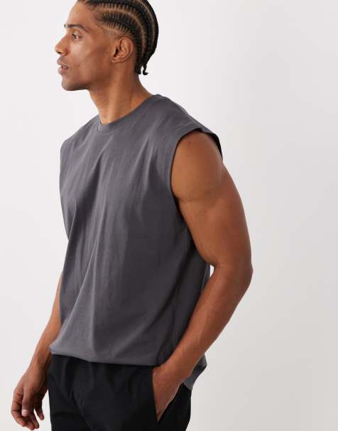 Jack & Jones oversized vest in grey - view 1