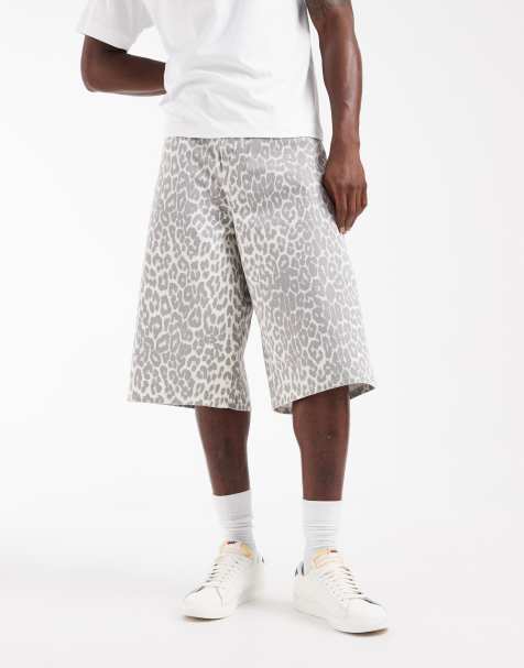 Jack & Jones - Owen - Bermuda baggy à imprimé léopard - Gris - view 1