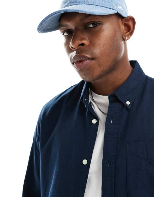 Jack & Jones oxford shirt in navy, 2 of 4