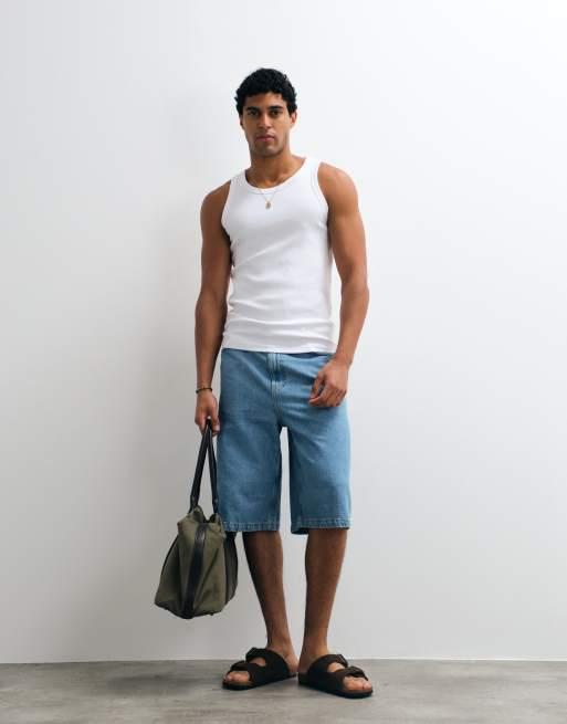 Jack & Jones - pack de 2 camisetas sin mangas acanaladas en blanco, 3 de 5