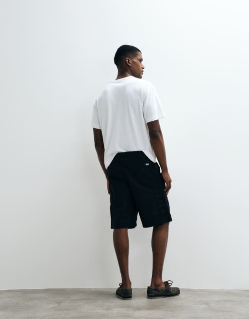 Jack & Jones - Pack de 2 pantalones cortos de color beis y negro cargo, 2 de 5