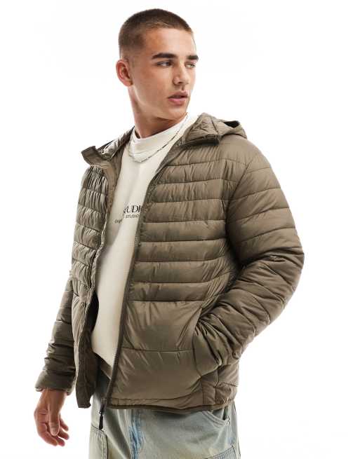 Jack and jones quilted jacket with hood best sale