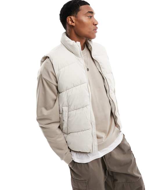 Mens tan clearance puffer vest