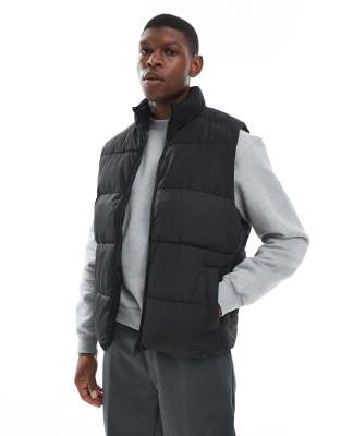 Jack & Jones Jack & Jones padded gilet in black