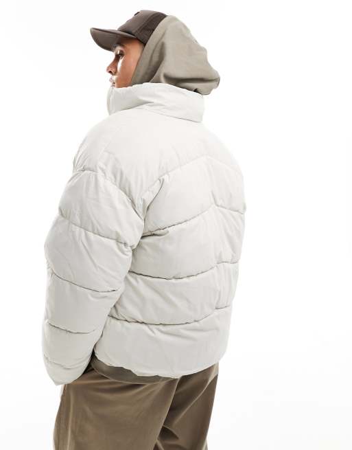 Jack Jones padded jacket in off white ASOS