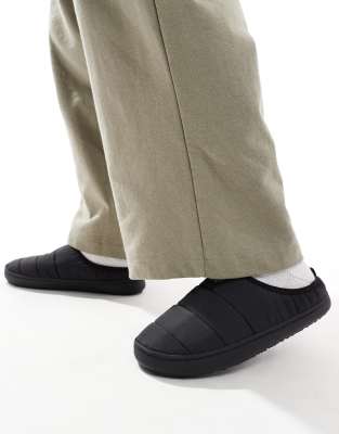 Chaussons Mules Jack & Jones Pour Homme - Microfibre Anthracite - Semelle Caoutchouc - Confort - 9