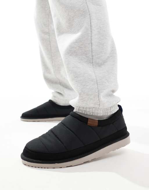 Jack & Jones padded nylon slippers in black, 2 of 4