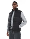 [Jack & Jones] Jack & Jones padded puffer jacket in black XS Black