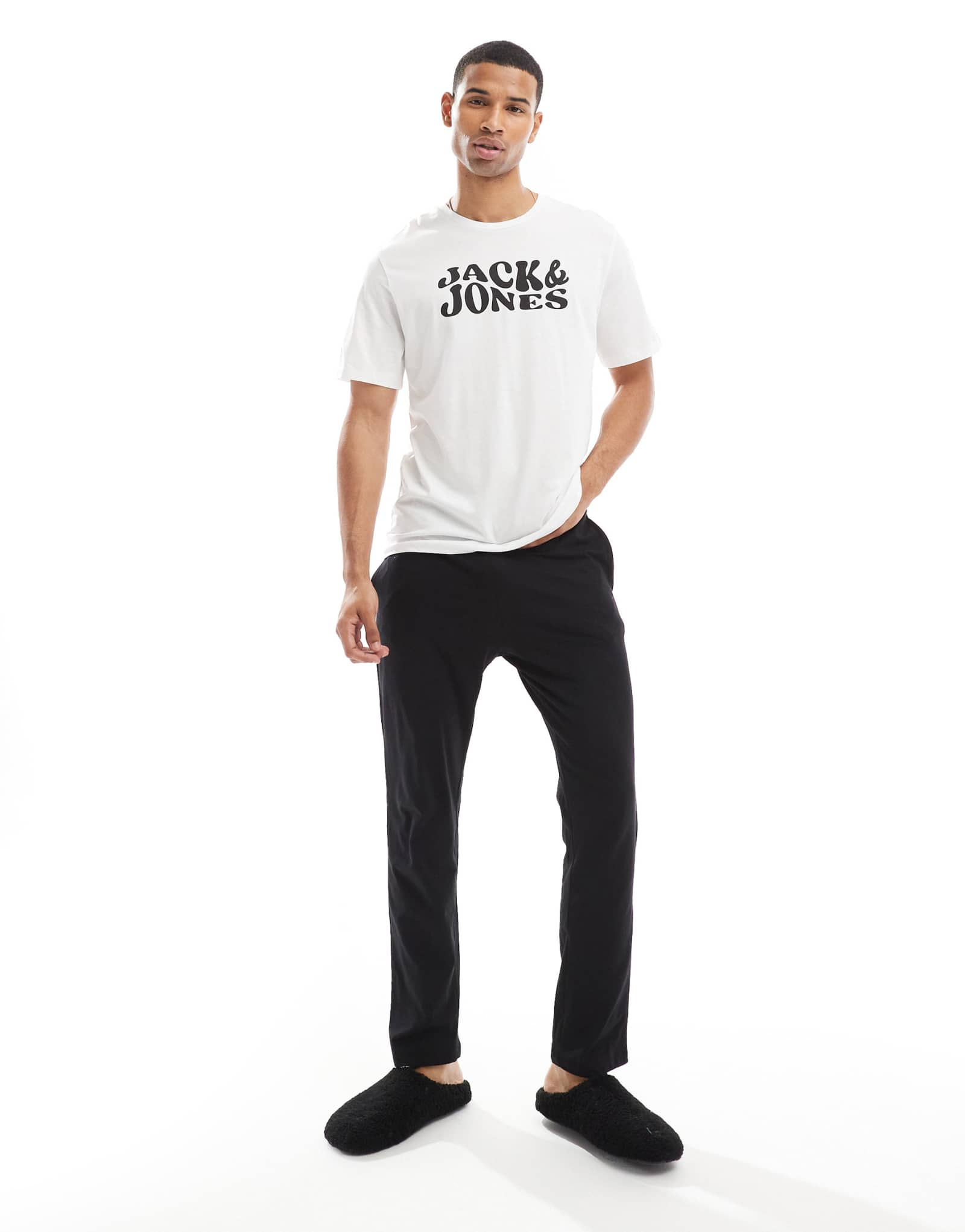 Черно-белый пижамный комплект Jack &Jones