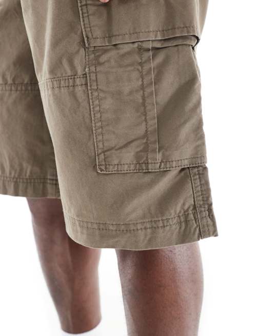 Jack & Jones - Pakke med 2 par cargoshorts i kakigrøn/cremehvid, 2 af 5