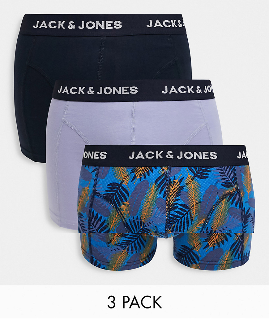 Jack & Jones - Pakke med 3 par boksershorts i blå