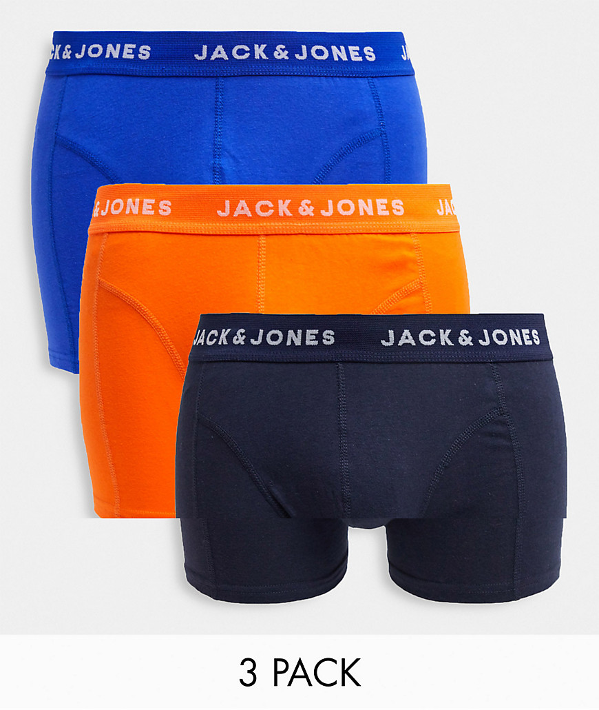 Jack & Jones - Pakke med 3 par boksershorts i forskellige farver med logo-Multifarvet