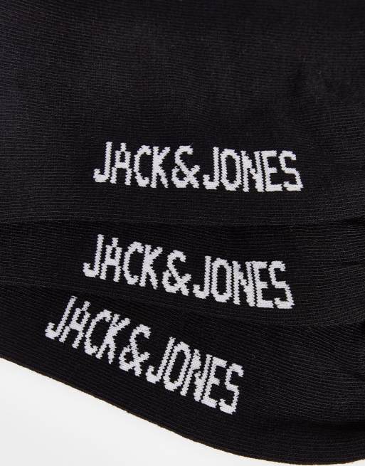 Jack & Jones - Pakke med 5 sorte sneakerssokker, 3 af 4