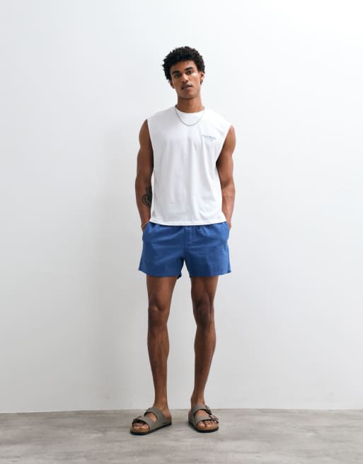 Jack & Jones palermo lemon backprint vest in white, 2 of 9