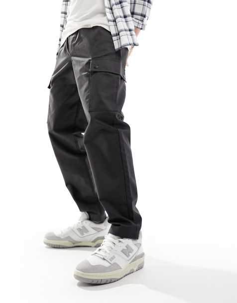 Jack & Jones - Pantalon cargo ample fuselé à cordon de serrage - Gris - view 1
