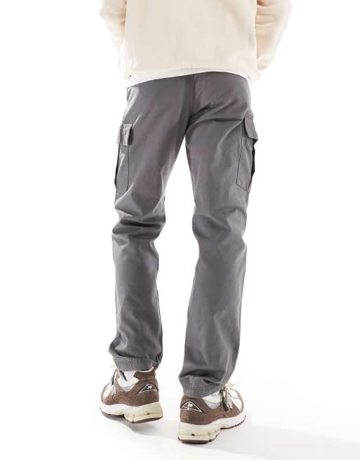 Jack & Jones - Pantalon cargo ample - Gris foncé, 3 de 5