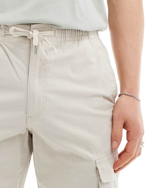 Jack & Jones - Pantalon cargo décontracté resserré aux chevilles - Beige , 3 de 5