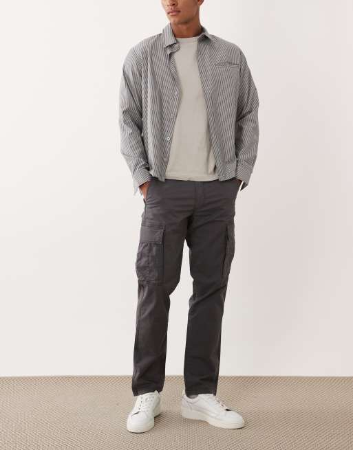 Jack & Jones - Pantalon cargo droit - Gris foncé, 2 de 5