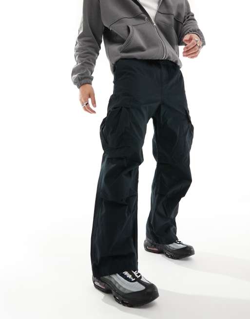 Jack & Jones - Pantalon cargo large en tissu ripstop - Noir, 3 de 5
