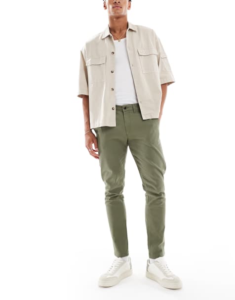 Jack & Jones - Pantalon chino ajusté - Kaki - view 1