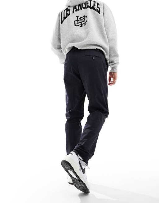 Jack & Jones - Pantalon chino coupe décontractée avec pli sur l'avant - Bleu marine, 5 de 5
