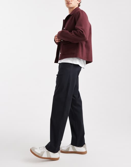 Jack & Jones - Pantalon chino décontracté avec taille à cordon de serrage - Bleu marine, 3 de 5