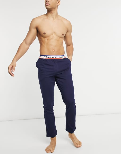 Jack Jones Pantalon confort taille contrastante Bleu marine