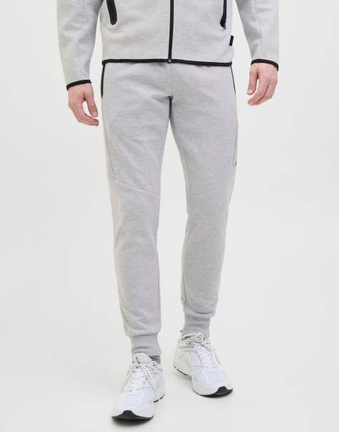 Jack & Jones pantalón de chándal gris jaspeado claro - view 1