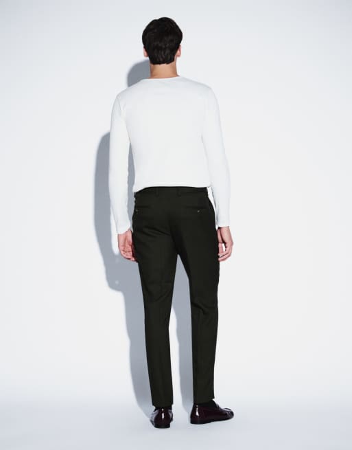 Jack & Jones pantalon de costume coupe super slim en vert foncé, 3 de 5