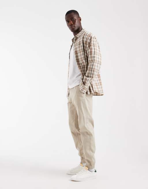 Jack & Jones - Pantalon de jogging slim resserré aux chevilles - Beige, 3 de 5