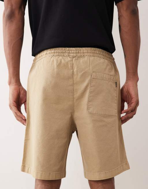 Jack & Jones - Pantaloncini beige testurizzati con coulisse, 4 di 5