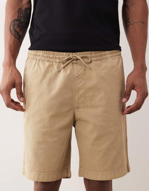 Jack & Jones - Pantaloncini beige testurizzati con coulisse, 5 di 5