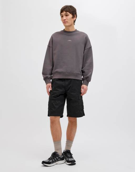 Jack & Jones - Pantaloncini cargo neri