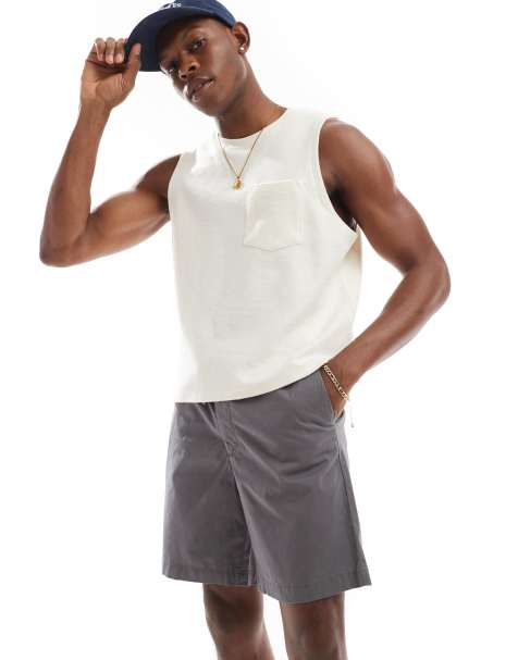 Jack & Jones - Pantaloncini chino grigi ampi - view 1