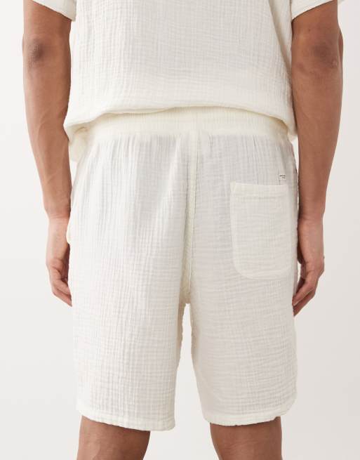 Jack & Jones - Pantaloncini crema testurizzati in coordinato, 5 di 5