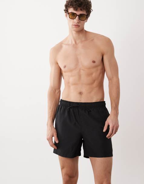 Jack & Jones - Pantaloncini da bagno taglio medio neri - view 1