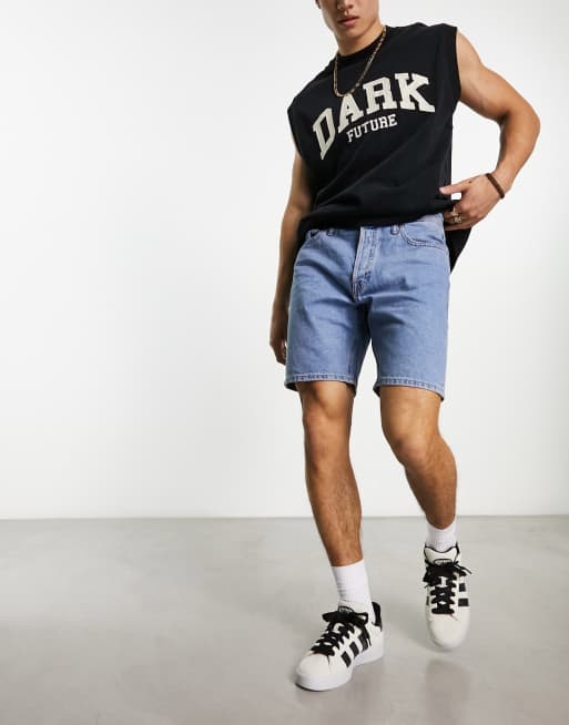Jack & Jones - Pantaloncini di jeans comodi blu medio
