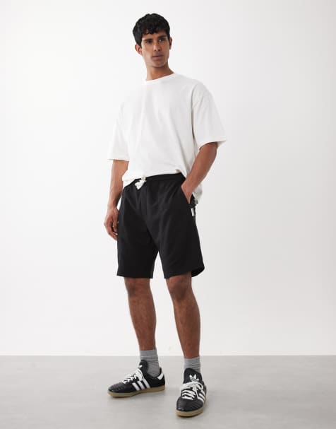 Jack & Jones - Pantaloncini in jersey neri con pinces - view 1