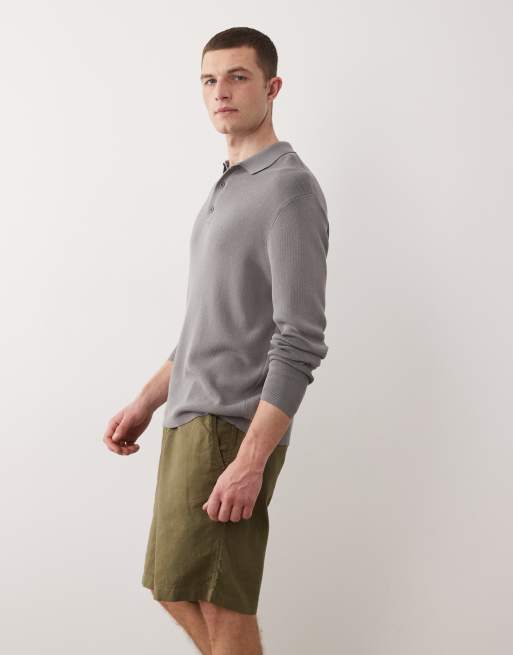 Jack & Jones - Pantaloncini in misto lino verdi con coulisse, 3 di 5