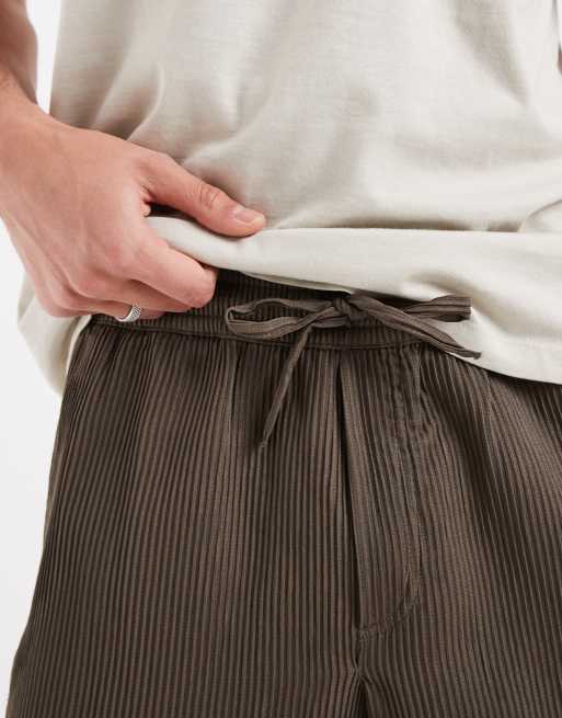 Jack & Jones - Pantaloncini plissé marrone chiaro, 4 di 5