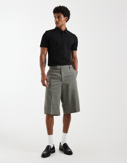 Jack & Jones - Pantaloncini sartoriali taglio lungo grigi