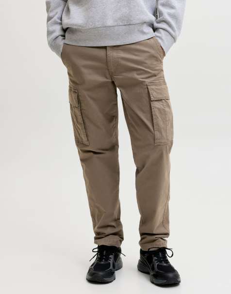 Jack & Jones pantalones cargo en 'crocodile' - view 1