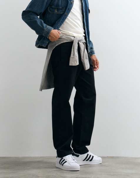 Jack & Jones - Pantalones chinos negros con cordón ajustable de sarga - view 1
