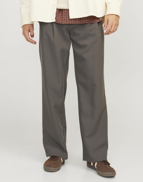 Jack & Jones pantalones clásicos en gris pavimento - view 1