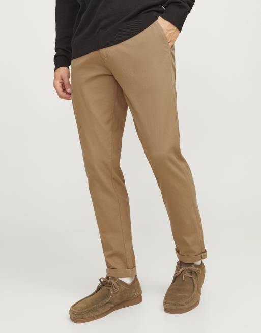 Jack & Jones - Pantalones cortos chinos color alga