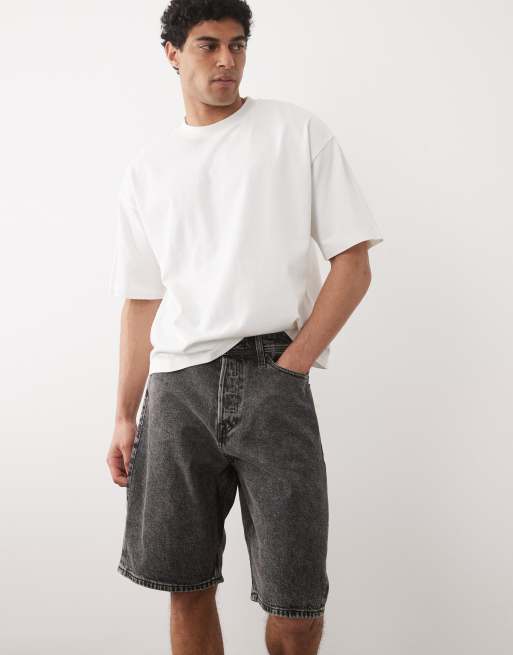 Jack & Jones - Pantalones cortos negro descolorido holgados Alex, 1 de 5