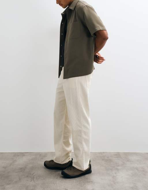 Jack & Jones pantalones de pana holgados Alex en blanco roto, 2 de 5