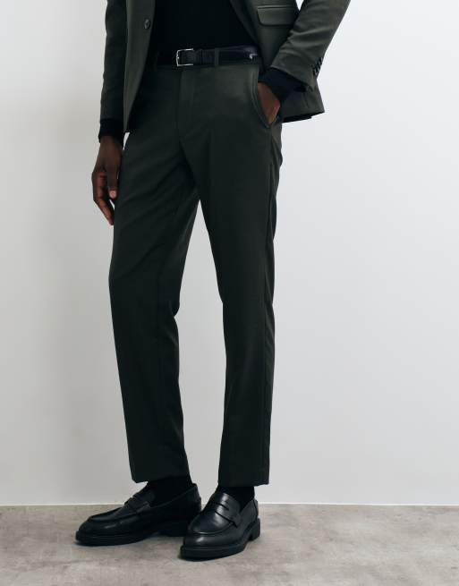 Jack & Jones pantalones de traje superentallados en verde oscuro, 2 de 5